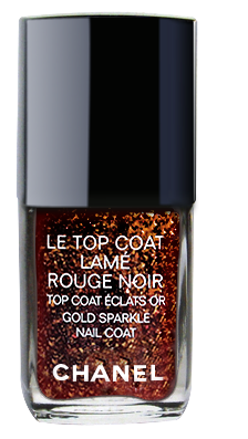 Chanel Le Top Coat Gold Sparkle Nail Coat